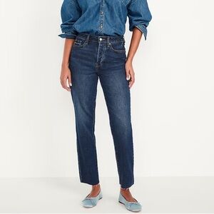 Old Navy High-Rise Button Fly OG Straight Ankle Jeans Size 16